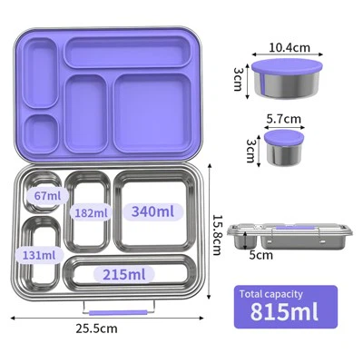 पूर्ण स्टील बेंटो बॉक्स